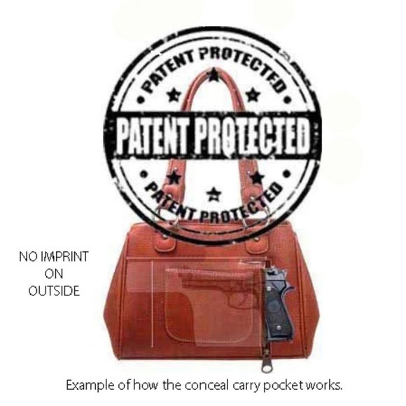 Montana West Conceal Carry Satchel w/Wallet - Picture 8 of 8